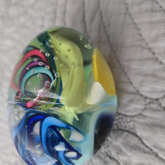 Colorful Glass Paperweight - Picture 2 of 6